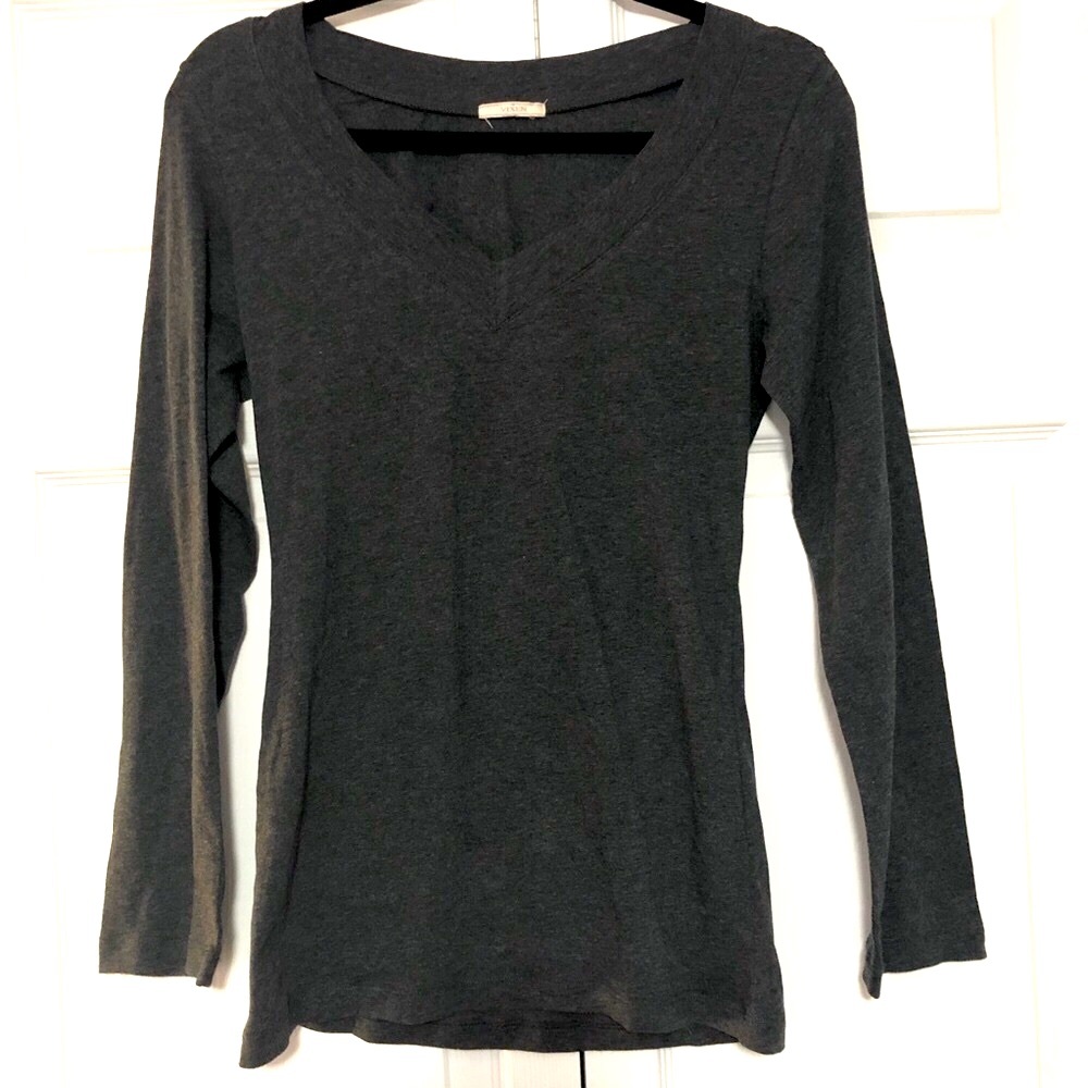 Vix Black Fitted Long Sleeve Blouse